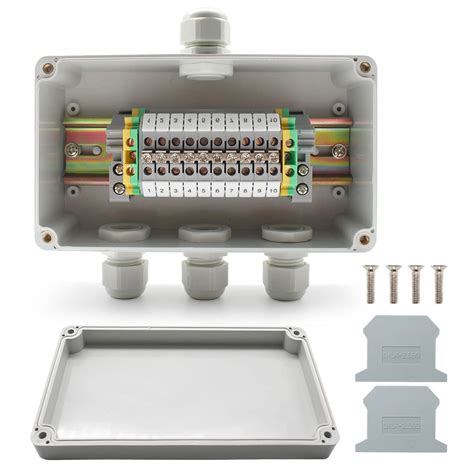 railway junction box|junction box with terminals.